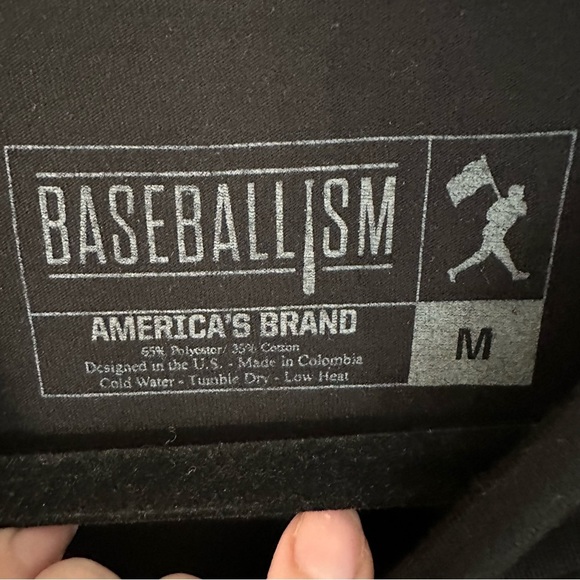 Baseballism Women’s Black Short Sleeve For the Love of the Game T-Shirt Sz M GUC - Picture 4 of 6